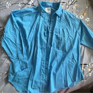 Abercrombie & Fitch Bright Blue Button-Down Shirt